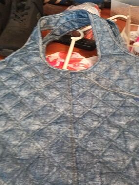 Quilted Jean Tote Bag